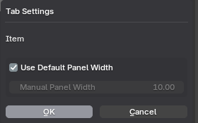 Tab Settings